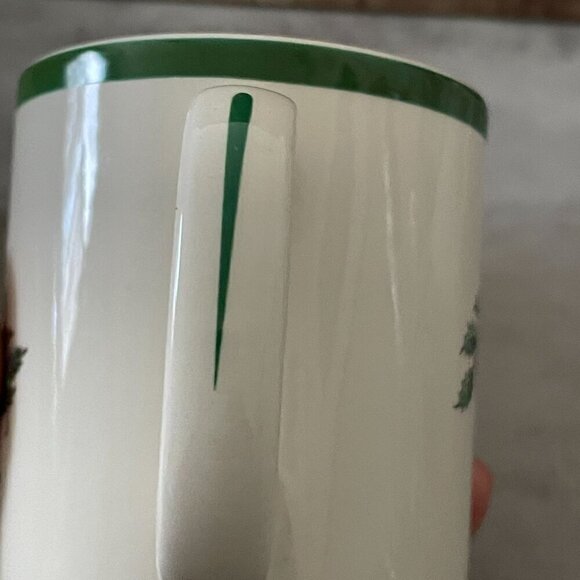 Spode Christmas Tree Coffee Tea Cocoa Mug Boxed England Vintage 1990's S3324-U - Picture 6 of 7
